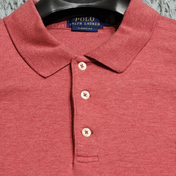 Polo Ralph Lauren Polo Classic Fit Polo Shirt Mens Size XL XLarge Red‎ Cotton - Picture 4 of 11